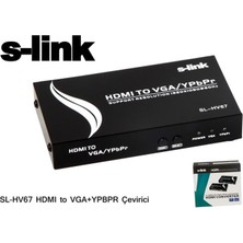 AK-SA-STR S-Link SL-HV67 Hdmı To Vga+Ypbpr Çevirici Adaptör