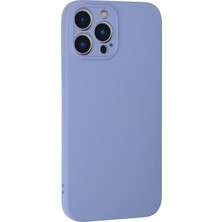 No35 Newface Iphone 13 Pro Kılıf Nano Içi Kadife Silikon - Lila