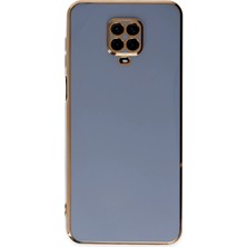 No35 Newface Xiaomi Redmi Note 9 Pro Kılıf Volet Silikon - Mavi