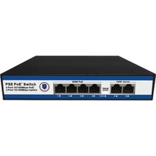 Cash Dukkan Nova NVC-PSE0420 4 Port Poe+ 10-100 Mbps 2 Port 10-100 Mbps Uplink Switch 65W