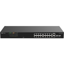 CT Stones Ruijie-Reyee RG-ES118FGS-LP 16 Port Poe+ 2 Port 10-100-1000 Mbps + 2 Port Sfp 120W