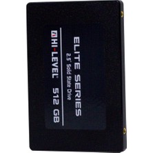 Cash Dukkan Hi-Level 512GB Elite HLV-SSD30ELT-512G 560-540MB-S 2.5" Sata3 Kızaksız SSD Disk
