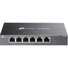 Stylmenplus Omada Tp-Link DS106P 4 Port 10-100 Poe+ 2 Port 10-100 Mbps Uplink Switch Çelik Kasa Rack Mount