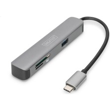 Lims Store Digitus DA-70891 USB Tip C 5port (Usb-C™ Dock, 5 Port)X USB 3.0 Port2 x Kart Okuyucu (Sd-Mic