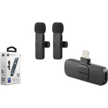 Paxteks Hadron HDX2784 Kablosuz Çift Yaka Mikrofonlu Lighting Hassas 20 Metre Erişilebilir