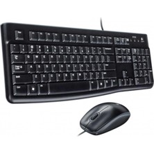 Zemira Logitech 920-002560 MK120 Q USB Standart Kablolu Klavye Mouse Set