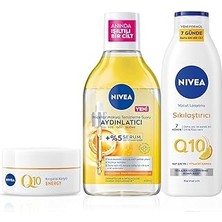 SHC4200 C Vitamini Bakım Seti, Q10 Sıkılaştırıcı Losyon 250ML, Gündüz Kremi 50ML,MAKYAJ Temizleme Suyu 400M