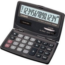 AK-SA-STR Casio SL-240LB 14 Hane Cep Tipi Kapaklı Hesap Makinesi