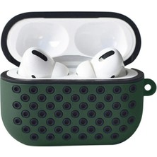 No35 Newface Airpods Pro 2 (2.nesil) Spor Delikli Kılıf - Haki Yeşil-Siyah
