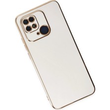 No35 Newface Xiaomi Redmi 10C Kılıf Volet Silikon - Beyaz