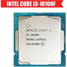 Cash Dukkan Intel Core I3 10100F Tray 3.60GHZ 6mb Önbellek 4 Çekirdek 1200 14NM Işlemci Novga