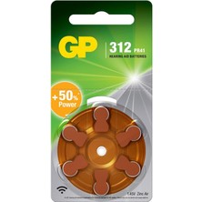 AK-SA-STR Gp ZA312 1.4V Düğme Kulaklık Pili 6'lı Paket