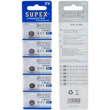 AK-SA-STR Supex CR1616 3V Lityum 5 Li Paket Pil