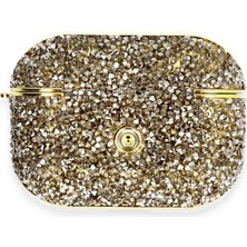 No35 Newface Airpods Pro 2 (2.nesil) Luz Taşlı Kılıf - Siyah