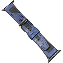 No35 Movenchy Watch 45MM Buff Deri Kordon - Lacivert