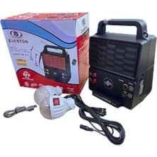 Paxteks Everton RT-913 -Usb-Tf Card -MP3-BLUETOOTH-MP3GÜNEŞ Enerjili Işıklı Radyo 2 Ampul Set