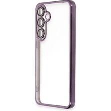 No35 Newface Samsung Galaxy S24 Fe Kılıf Razer Lensli Silikon - Mor