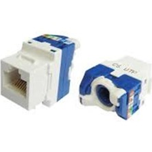 Negok Teldata TLD-UTP180 Cat6 180° Utp Keystone Jack 10 Lu Paket Legrand Type