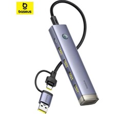 Novis Liora Baseus Ultrajoy 6-Port Hub-Uzay Grisi (B00052802811-02)