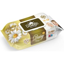 Maxdora Pafilya Papatya Islak Mendil 120 Li (Alcohol Free- Paraben Free) Premium Quality(Çiçekli)