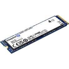 Stylmenplus Kingston 4tb Nv3 SNV3S-4000G 6000-5000MB-S Pci-Express 4.0 M.2 2280 SSD Disk