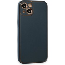 No35 Newface Iphone 14 Plus Kılıf Coco Deri Silikon Kapak - Yeşil