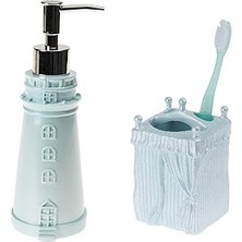 SHC4200 Boston Warehouse Bosphorus 2 Li Banyo Seti, Deniz Feneri Model