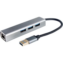 Rory Vcom DH312A USB 3.0 To USB3.0-3+RJ45 Çoklayıcı