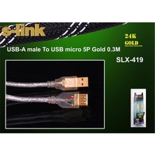 Dukkanıum S-Link SLX-419 0.30MT Micro 5p Kamera Kablosu