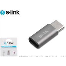 Novis Liora S-Link SL-TA25M Gümüş Metal Gövde Microusb 5pin F To Type C M Çevirici