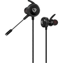 Maxdora Hytech Hy-Gk2 3,5 Oyuncu Esnek Mikrofonlu Siyah Kulakiçi Kulaklık