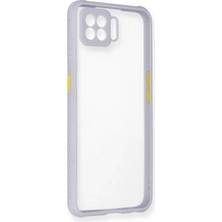 xirshop Oppo A73 Kılıf Miami Şeffaf Silikon - Lila