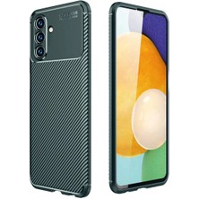 xirshop Samsung Galaxy A36 Kılıf Auto Focus Karbon Kapak - Koyu Yeşil