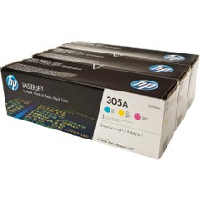 Hp 305A Mavi-Kırmızı-Sarı 3lü Takım Toner CF370AM CE411A-CE412A-CE413A