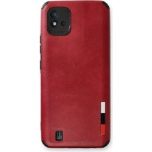 xirshop Realme C11 2021 Kılıf Loop Deri Silikon - Kırmızı