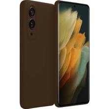 xirshop Samsung Galaxy S25 Edge First Silikon - Kahverengi