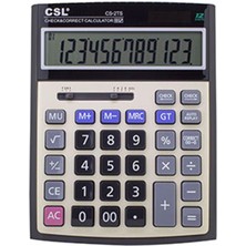 Dukkanıum Csl Cs-2ts 12 Hane Masa Tipi Işlem Kontrollü Hesap Makinesi
