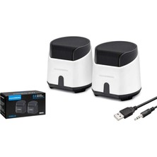 Paxteks Hadron HD6024W Speaker Pc Beyaz 8.5-9-9 cm