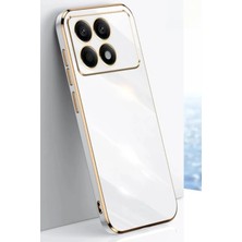 No35 Newface Xiaomi Poco X6 Pro Kılıf Volet Silikon - Beyaz