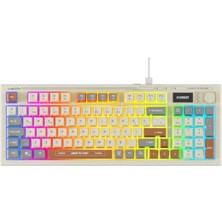 Stylmenplus Everest Kb-79 Silent Pro Gri-Gri Mavi-Kahve Sessi̇z Rgb Q Membrane Oyuncu Klavyesi