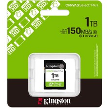 Negok Kingston Sds3-1tb 1tb Sdxc Canvas Select Plus Gen3 150MB-S C10 Uhs-I U3 V30 Hafıza Kartı
