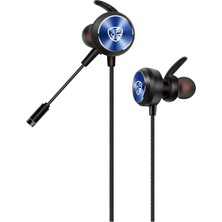 Rory Hytech Hy-Gk3 3,5 Oyuncu Esnek Mikrofonlu Mavi Kulakiçi Kulaklık