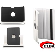 Negok Elba Samsung Tab2 P3100 Renkli Kılıf 360 Derece Dönebilen (Kırmızı-Siyah-Beyaz)