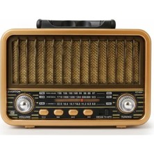 Lims Store Everton RT-834 Bluetooth Radyo-Tf Card-Usb-Kumandalı Nostaljik Radyo Solar Güneş Panelli