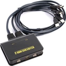 AK-SA-STR S-Link SL-2702HKW 2li HDMI 1.8m Kablolu Otomatik HDMI Kvm Switch