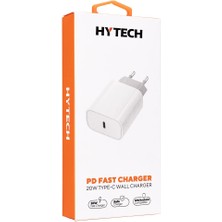 Uslucan Alışveriş Hytech HY-XE40TP Type C To Type C Kablolu 20W Pd3.0-Quick Charge Qc4.0 Hızlı Ev Şarj Adaptörü