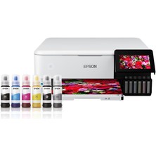 Novis Liora Epson L8160 Mea Yazıcı-Tarayıcı-Fotokopi Renkli Mürekkep Tanlı Yazıcı (6 Renk)