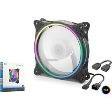 Uslucan Alışveriş Nodar ND2658 Kasa Fanı Iç ve Halka Tip Argb 12CM Siyah