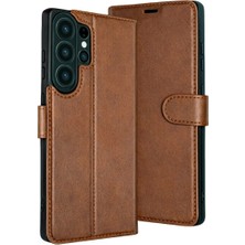 xirshop Samsung Galaxy S26 Ultra Trend S Plus Kapaklı Kılıf - Taba