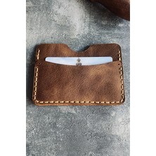 Pepuza Hakiki Deri Slim Kartlık - Taba